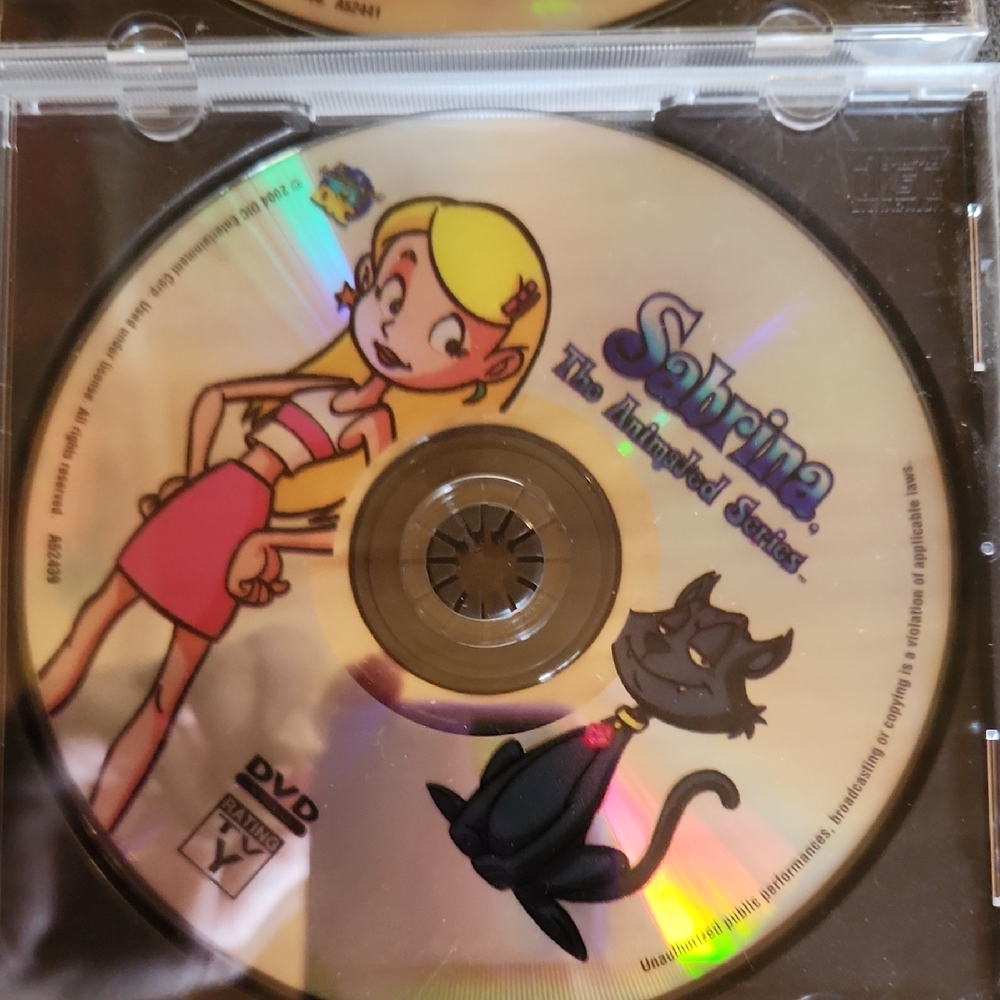 Super Mario Bros and Heathcliff DVD And Sabrina The Animated Series.